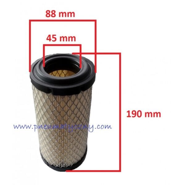 Części do kompresora ABAC B7000 wkład filtra powietrza