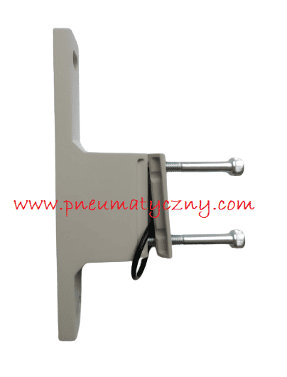 Łącznik z uchwytem montażowym typu T do mocowania CKD serii 4000 za pomocą dwóch śrub.